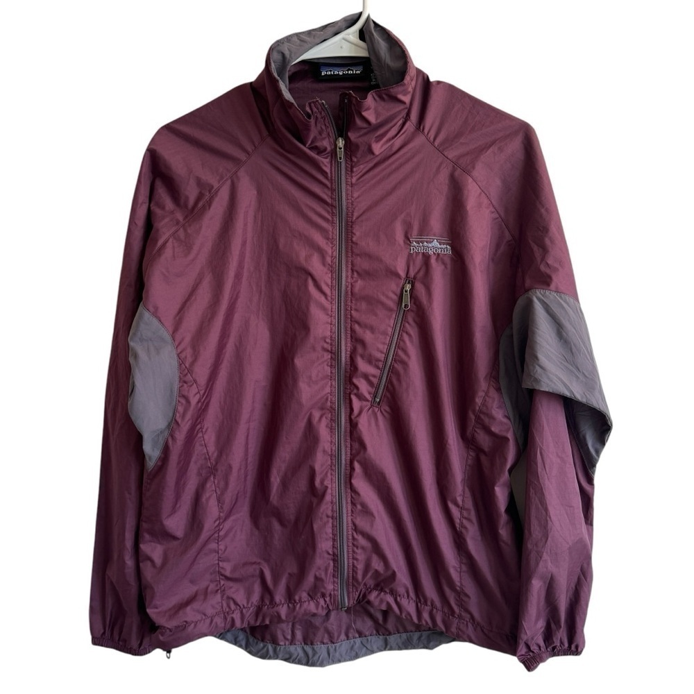 Patagonia Velocity O2 Windbreaker, Plum, Size S